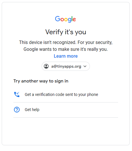 Get a verification code sent to your phone.