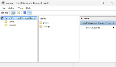 Local Users and Groups