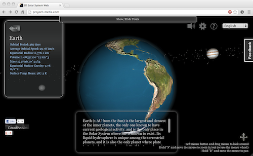 3D Solar System Web