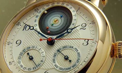 Orrery wrist watch by Christiaan van der Klaauw