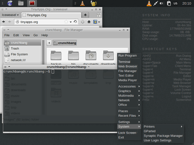 CrunchBang screenshot