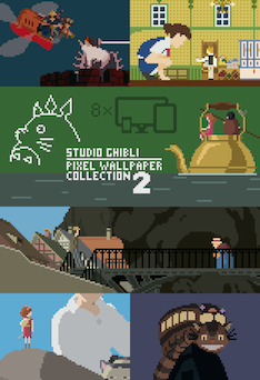 Ghibli Pixel Wallpaper Pack
