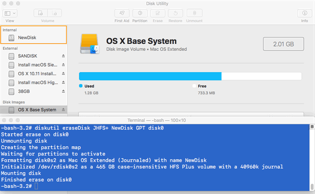 mac os x utilities not appearing