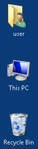 Windows 7 and 8.1 blue solid color Desktop background
